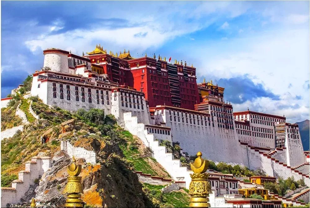 

3d wallpaper HD Tibet Potala Palace scenery living room home decor Custom mural photo 3d wall murals wallpaper for walls 3 d