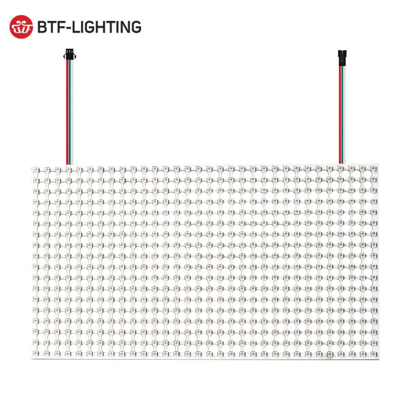 WS2812B мини RGB матричная панель 18x32 576 пикселей цифровой экран высокой плотности индивидуально адресуемый полный цвет мечты DC5V - Испускаемый цвет: White Panel