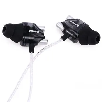 

Somic V4 HIFI Earphone Dual Dynamic Auriculares in-ear Earphone Professional Sound Quality Audifonos Bass Not Heavy