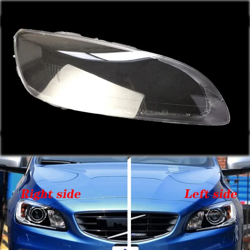 Передние фары для хэтчбека VOLVO S60 14 19 прозрачные абажуры корпус лампы маски крышка