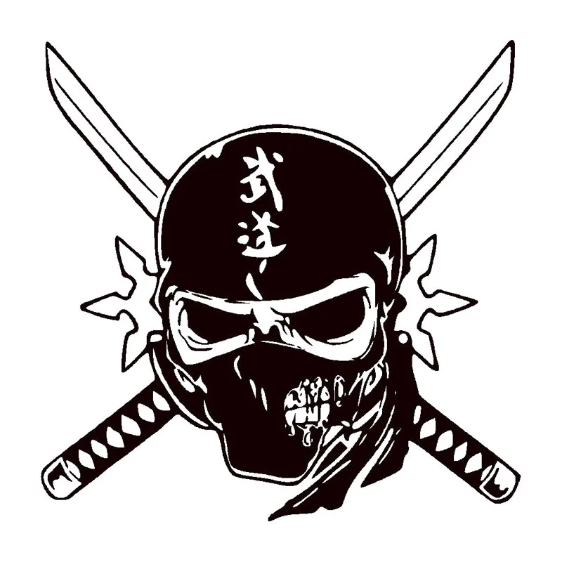 xcm Skull Ninja Unique Vinyl Graphic Decal Car Styling Car Sticker S8 0666 Car Sticker Vinyl Graphicscar Decal Sticker Aliexpress