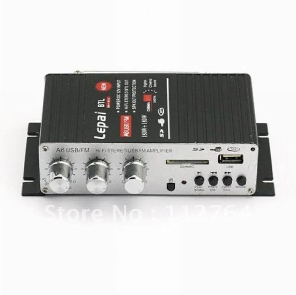 Lepai LP A6 Hi Fi Stereo Amplifier 20 Watt RMS for Home/Car/Boatin
