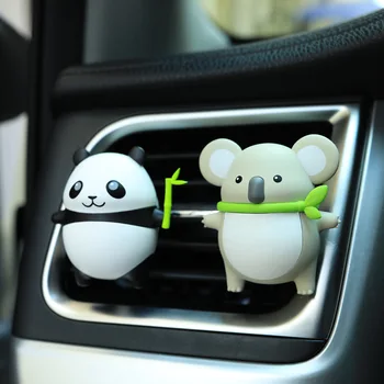 

MR TEA Car Ornament Cute Panda Koala Auto Air Condition Outlet Vent Perfume Smell Fragrance Air Freshener Auto Interior Decor