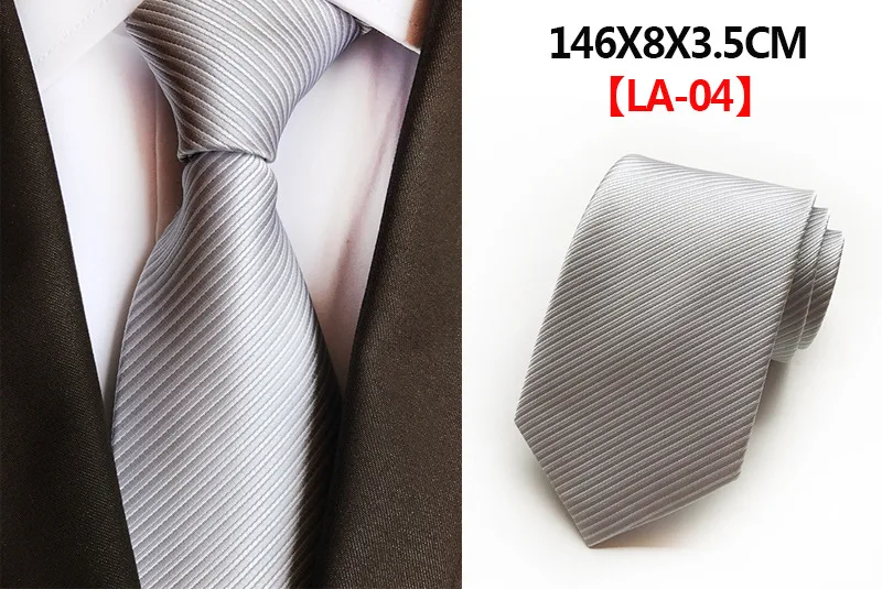 Высокое качество Повседневный галстук для мужчин сплошной цвет галстуки шелковые мужские галстуки для свадебной вечеринки