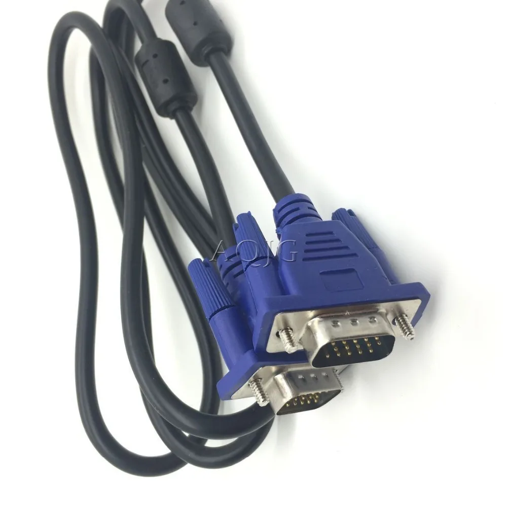 Кабель HD VGA Папа-папа 3 + 5 Pin D-Sub кабель для видеоразъема 1 м монитора компьютера