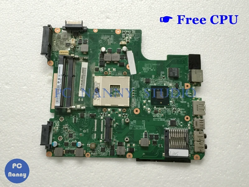 Материнская плата для ноутбука ПК ddr3 A000073390 DA0TE2MB6G0 Toshiba L640 L645D Intel GMA HD HM55 работает с