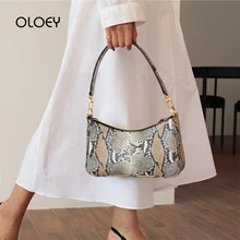 Bolso Mujer, сумки на плечо со змеиным принтом для женщин, кожа, роскошные сумки, женские сумки, дизайнерские сумки высокого качества из искусственной кожи, сумки-мессенджеры