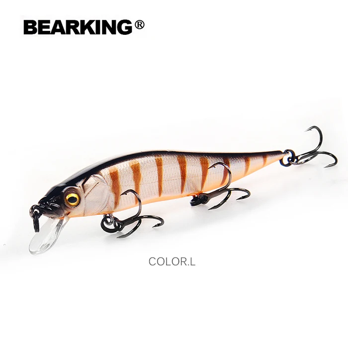 hot Bearking perfect action 12different colors fishing lures,98mm/10g, sp minnow 12 different colorful color,free shipping - Цвет: L