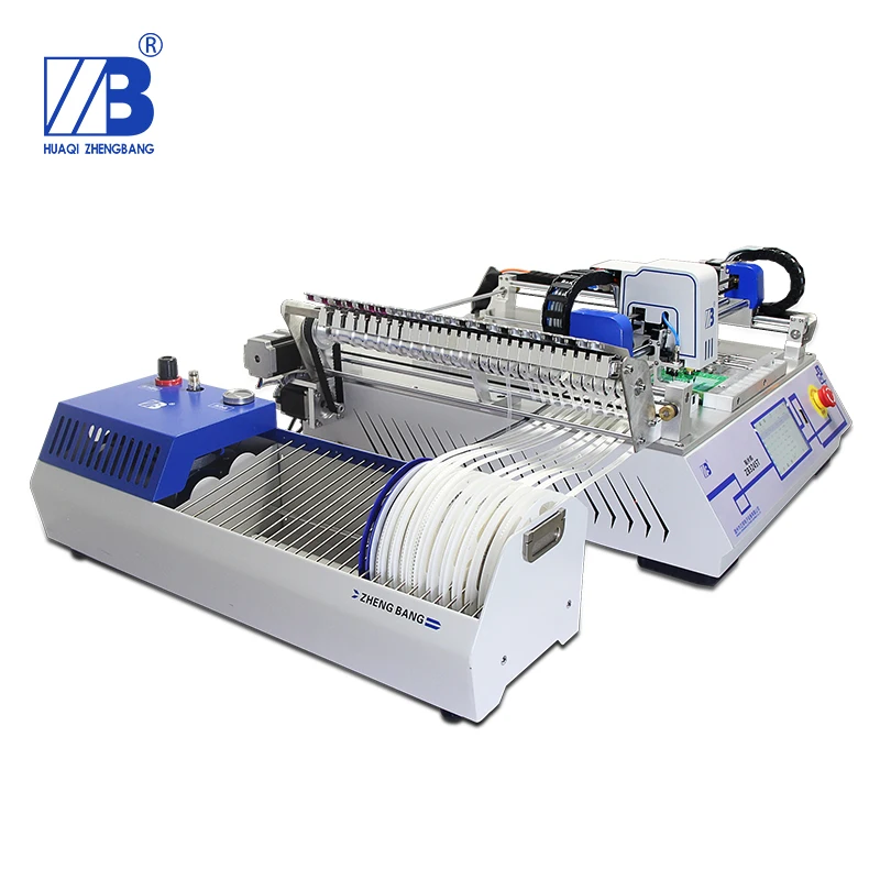 Высокоточный ZB3245 макс. 320*450 мм настольный smt палочка и разместить машина 2 головки