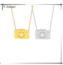 V Attract Wedding Bride Jewelry CZ Zirconite Geometric Pendant Necklace Vintage Simple LOVE Long Bar Choker Necklace