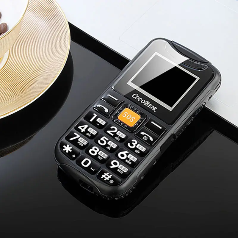 D900 пожилых людей аудио Flashboard большой рог речевого вещания 4G двойной карты двойной резервный фонарик мобильный телефон - Цвет: black
