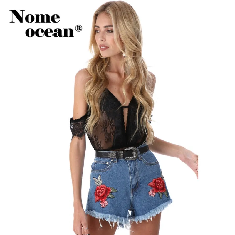 Модные женские джинсы Весна и лето рваные шорты юбки высокая талия джинсовые шорты вышивка цветочный деним M17020305