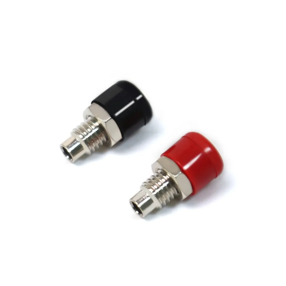 Hot Sale Universal 1Pcs Banana Plug Socket Connector for Test Terminals and Speaker Sockets Car-styling Accessories Black Red | Автомобили