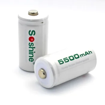 

Soshine RTU C5500 C Size/Lr14/UM-2 1.2V 5500mAh Rechargeable NI-MH Battery (1 pair)