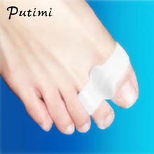 2 пары = 4 шт силиконовый гелевый для ног пальцы два отверстия носок сепаратор косточка на большом пальце профилактика бурсита регулятор профилактика «косточек» на ноге Уход за ногами