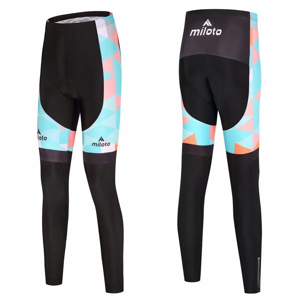 

Reflective Women's Long Cycling Pants Compression Mountain Bike Trousers Gel Padded Spandex Bicycle Tights XXS-5XL
