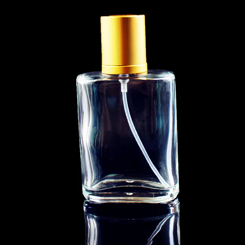 

10PCS 30ml High Quality Clear Glass Spray Bottle Frosted Square Glass Perfume Spray Bottle Cosmetic Packaging Bottle Vials