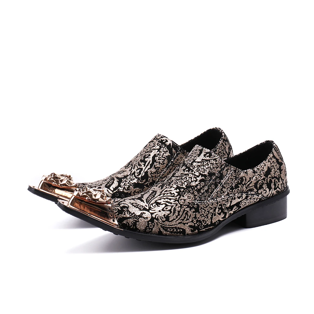 

Pointed Toe Metal Ti Men's Dress Fashion Handmade Chain Mens free shinpping newest 2018 man