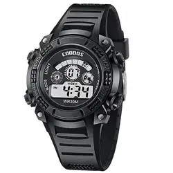 Для мужчин часы Топ Элитный бренд спортивные электронные цифровые мужской наручные часы человек 30 м водонепроница