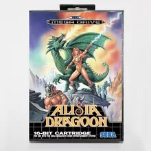 Alisia dragoon 16 бит игра sega Mega Drive карта с розничной коробкой для sega Mega Drive для Genesis