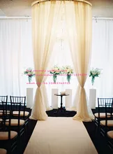 NEW 2m*3meter adjustable circular stainless steel pipe frame for drape/wedding ceremony pivalion/wedding backdrop stand