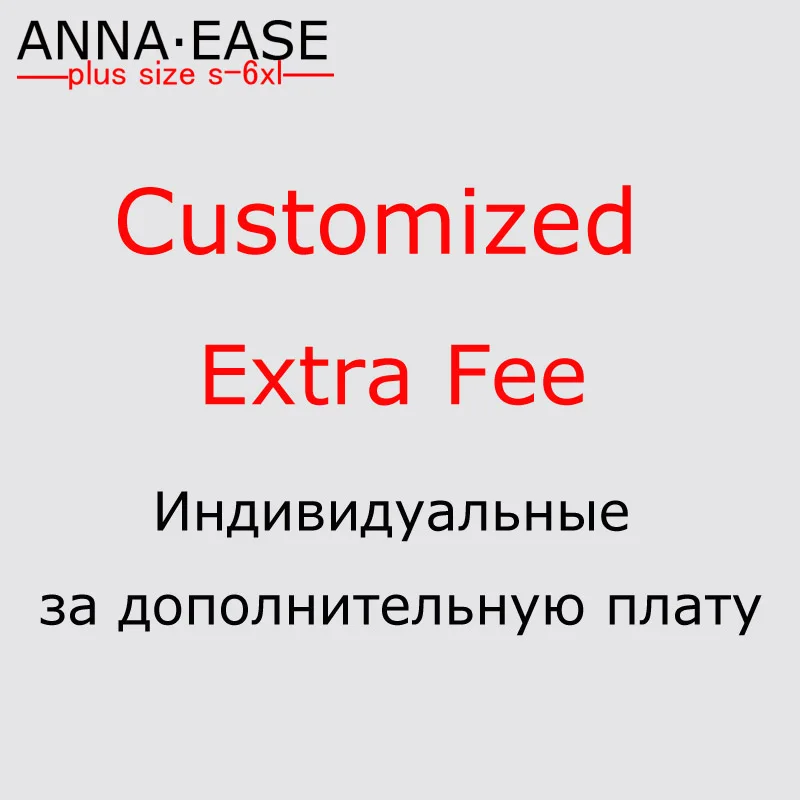 

Extra Customized Size Fee and Extra Shipping Fee