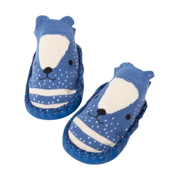 

Fashion Cartoon Animal Pattern Newborn Baby Girls Boys Anti-Slip Socks Warm Kids Slipper Bell Shoes Boots Socks