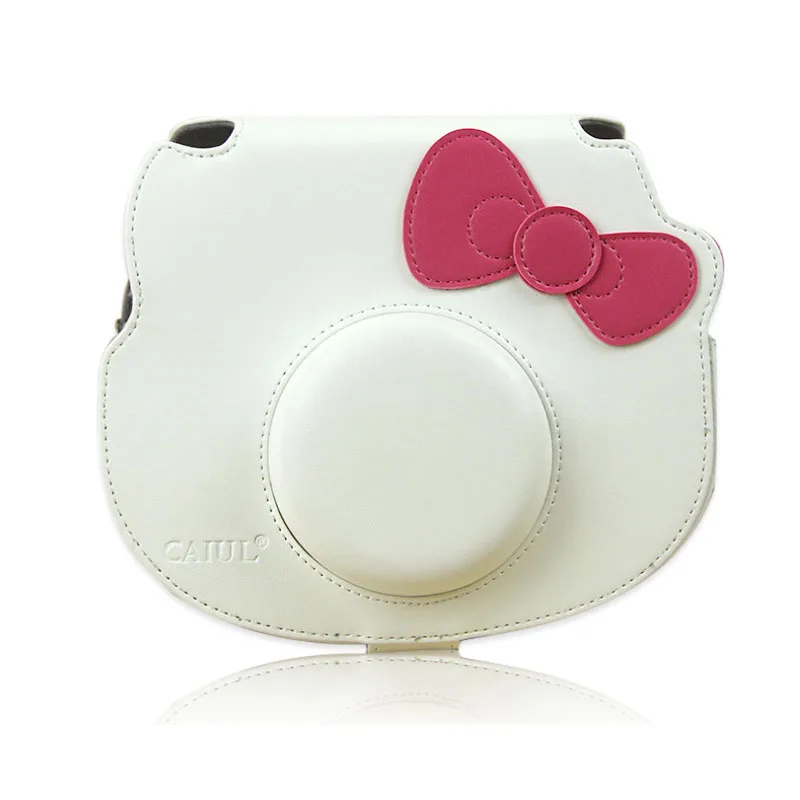 FUJIFILM мгновенная камера из искусственной кожи чехол сумка для Polaroid Instax Mini hello kitty плечевой ремень модный защитный чехол Крышка - Цвет: 1