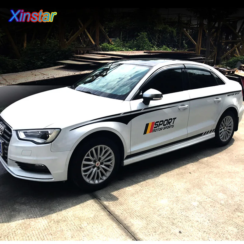6 шт. спортивные наклейки для кузова автомобиля Audi A1 A3 A4 A5 A6 A6L A7 A8 S3 S6 Q3 Q5 Q7|Наклейки