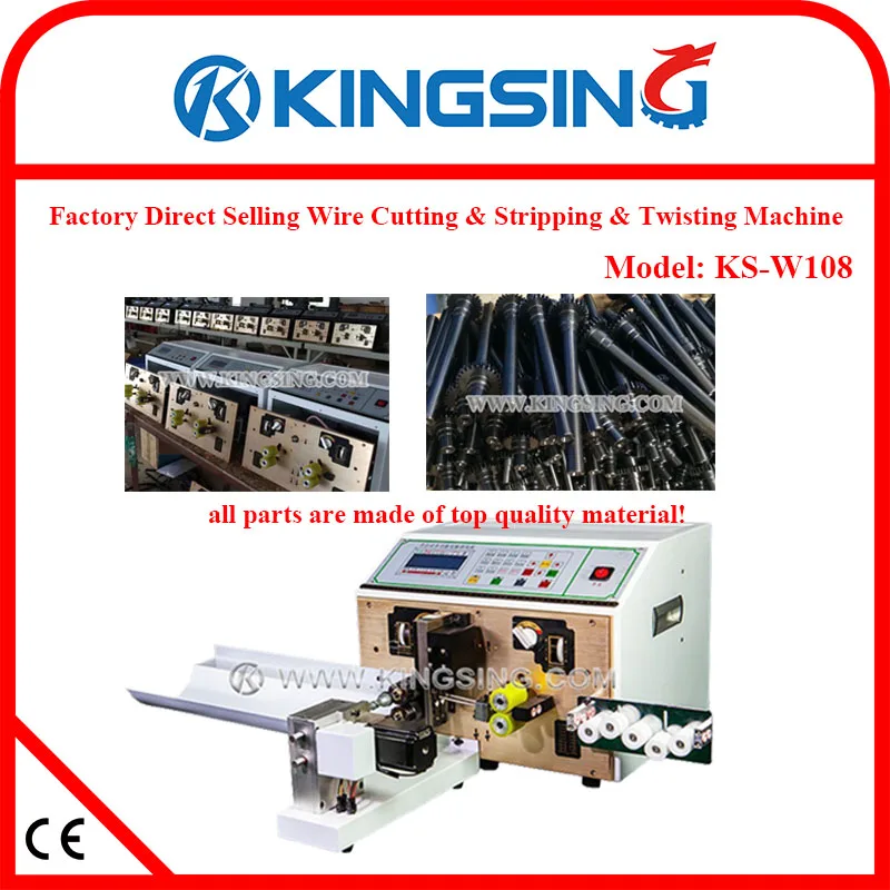 Factory Direct Selling ultra-short and Thin Wire Cutting &amp Stripping Machine KS-W108 + DHL Free Shipping |