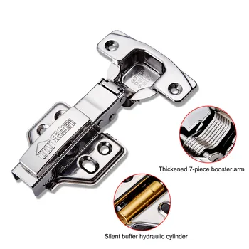 

JZL stainless steel hinge hydraulic shock absorber spring hinge wardrobe door soft cabinet wardrobe furniture kitchen cabin sile