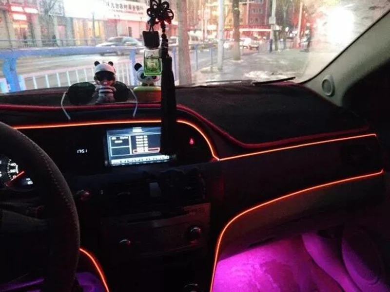 Гибкая неоновая Автомобильная интерьерная Светодиодная лента для Honda Accord City Civic CR-V HR-V Insight Fit Аксессуары Odyssey
