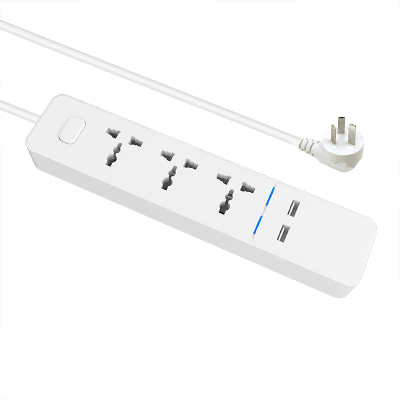Лента питания с usb портами длинный шнур универсальная розетка 3 выхода защита от