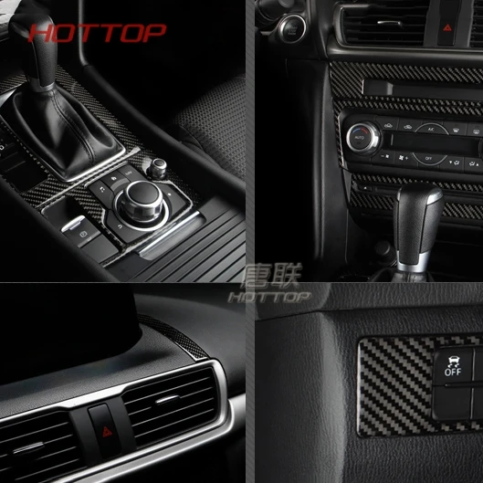 

Stall panel Outlet decoration Middle control panel for Mazda Axela 2017 2018 Real carbon fiber Interior frame
