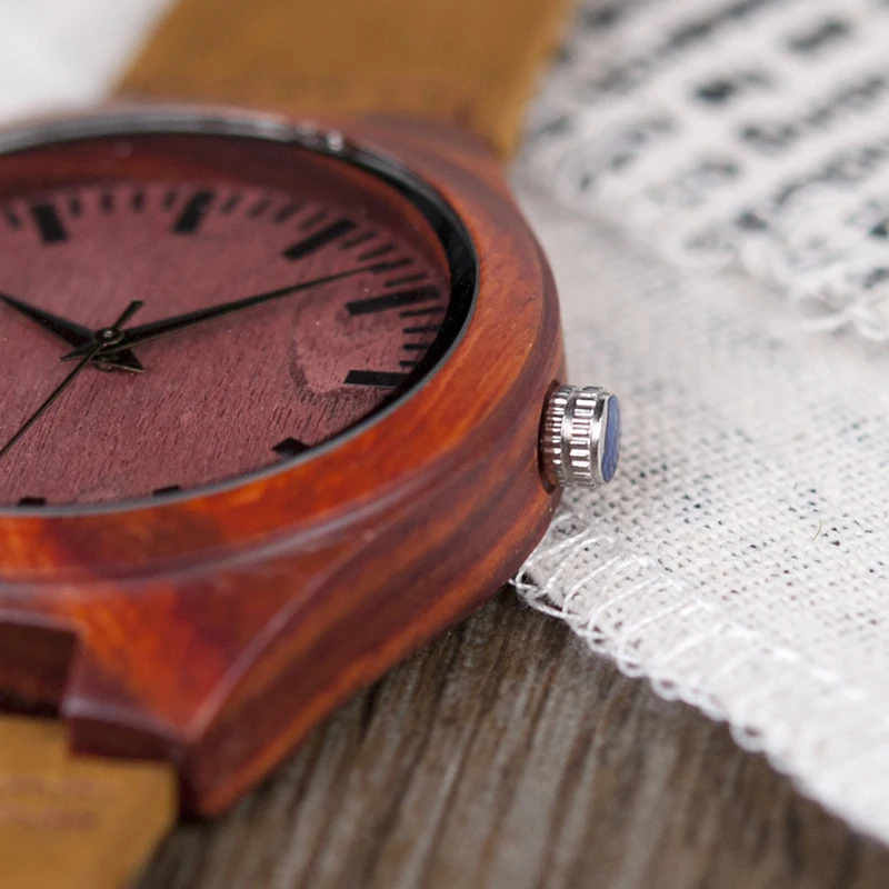 BOBO BIRD V-L15 Rose Wood Watch Mens Simple Gift Item Japan 2035 Movement Quartz Watch for Male New Arrival 2018