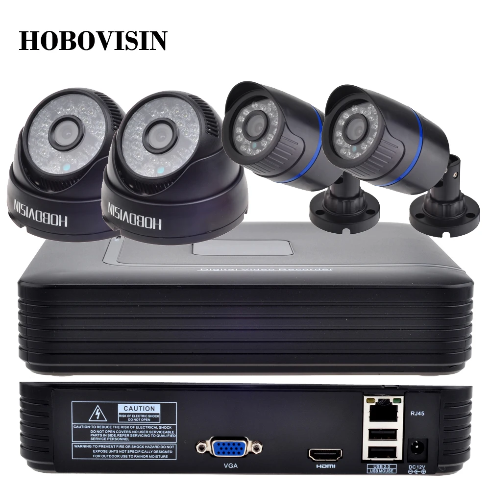 CCTV System 4CH kit 720P/960P/1080P  IP CAMERA KIT  2.0 HDMI  P2P ONVIF 4CH NVR + 2PCS Bullet IP CAMERA+2pcs DOME IP camera