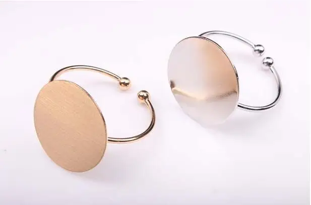 Open Brushed Big Round Cuff Bangles for Women Classic Geometric Round Bracelets Bangles Bracelet SZ081 bangle bracelet