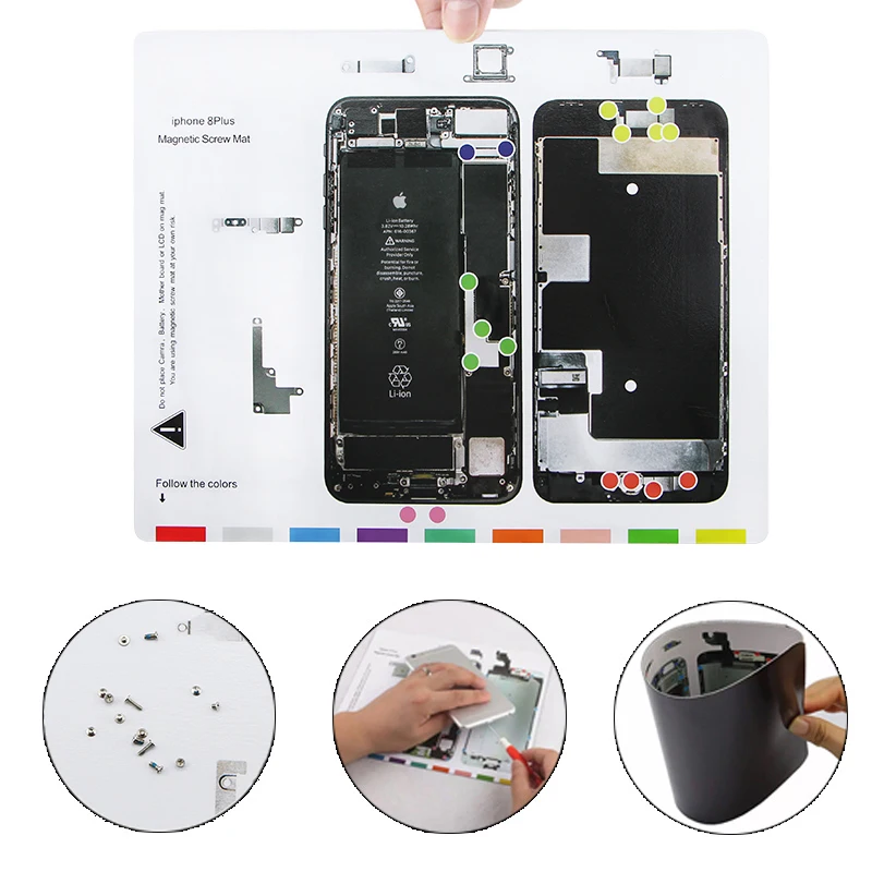 1 шт. магнитный коврик для iPhone 8 8Plus x 25X20 см|screw mat|repair tooltool repair |