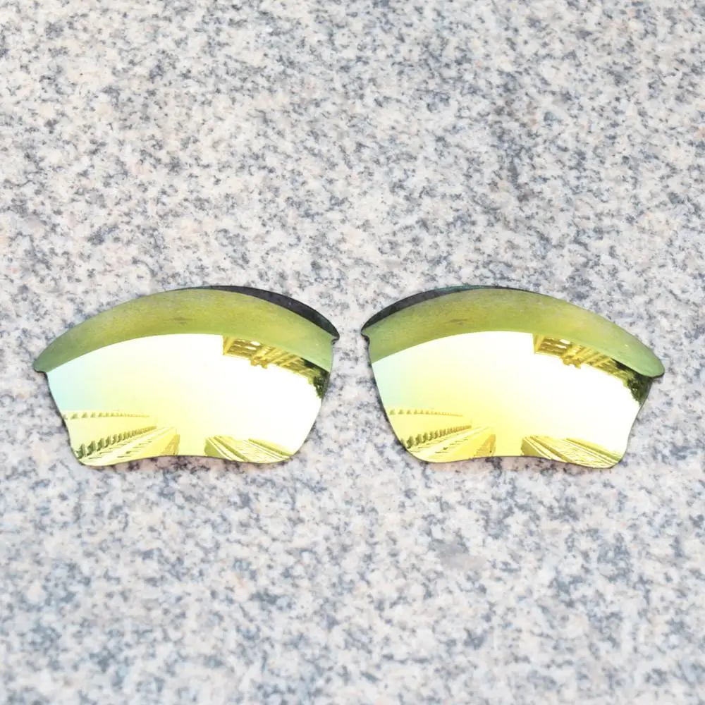 E.O.S Polarizzati Maggiore Lenti Di Ricambio Per Oakley Half Jacket Xlj Occhiali Da Sole-24 K Oro Occhiali Da Sole Polarizzati Specchio