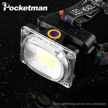 Мощный COB светодиодный налобный фонарь перезаряжаемый налобный фонарь для кемпинга рыбалки водонепроницаемый Рабочий фонарь прожекторный фонарь для батареи 18650