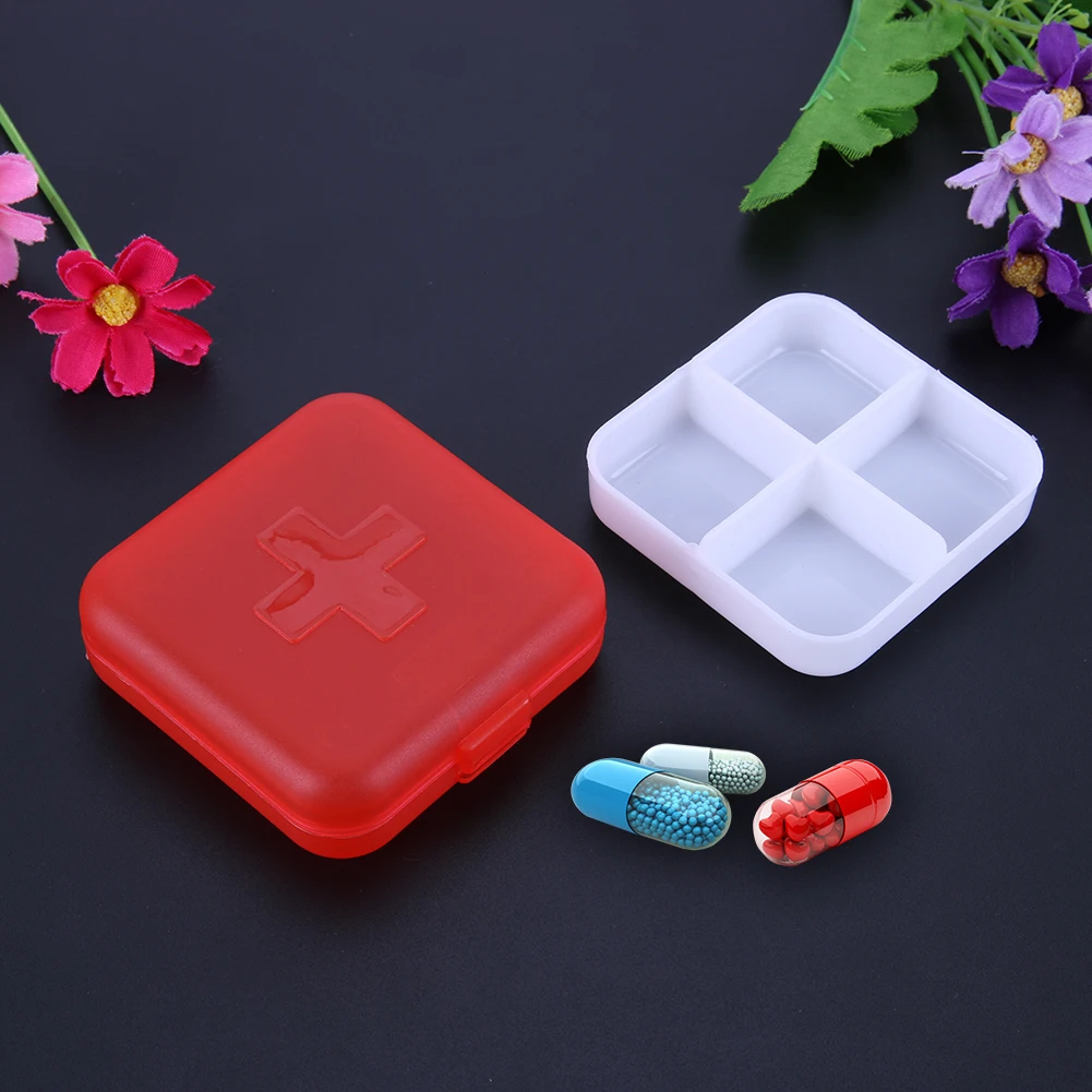 4 Slots Square Travel Pill Cases Outdoor Vitamin Cases Medicines Pill Box Portable Medicine Holder Pastillero 10 4 Slots Square Travel Pill Cases Outdoor Vitamin Cases Medicines Pill Box Portable Medicine Holder Pastillero 10