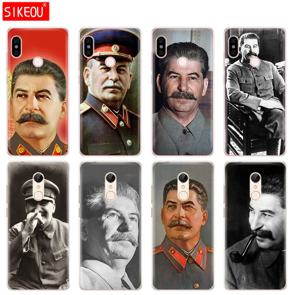 

Silicone Cover phone Case for Xiaomi redmi 5 4 1 1s 2 3 3s pro PLUS redmi note 4 4X 4A 5A Russian Stalin Ussr