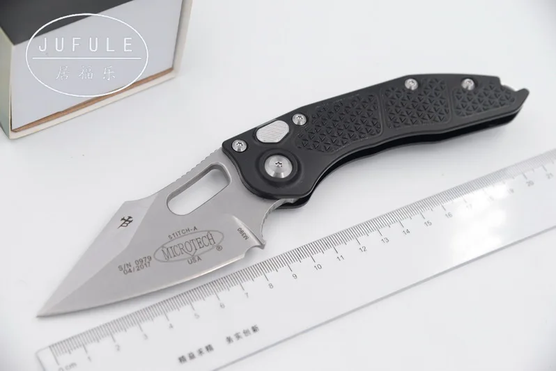 Comprar JUFULE OEM hecho punto Flipper plegable M390 cuchilla de aluminio al aire libre engranaje táctico camping caza EDC herramienta cuchillo de cocina