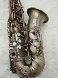Античная Медь 54 профессиональный саксофон-альт бемоль Sax латунные инструменты с случае Перчатки, мундштук, reed
