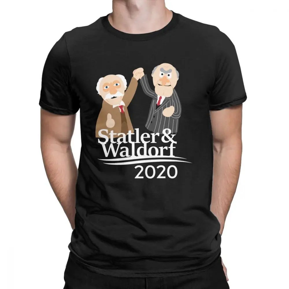 Для мужчин Statler и Вальдорф 2020 футболка одежда из чистого хлопка Винтаж короткий рукав O образным вырезом Футболка идея подарка футболк