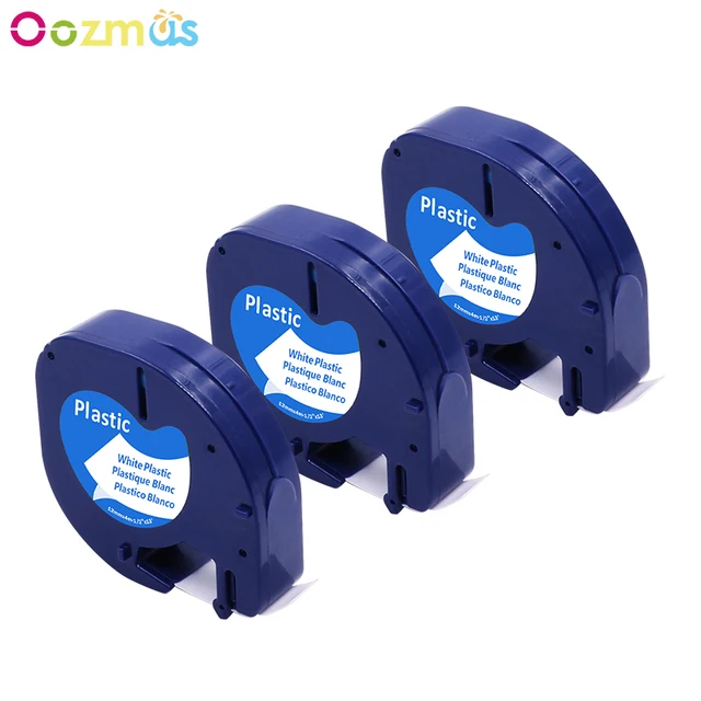 Best Price Oozmas 3 Pack/lot DYMO 91201 12mm Compatible DYMO LetraTag Tape Label for DYMO LT Labels Printer ribbons Plastic Black on White Best Price Oozmas 3 Pack/lot DYMO 91201 12mm Compatible DYMO LetraTag Tape Label for DYMO LT Labels Printer ribbons Plastic Black on White