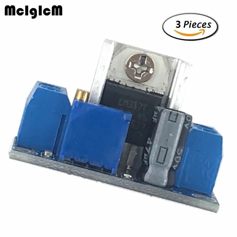 

MCIGICM 3pcs LM317 DC-DC Converters Circuit Boards Module Adjustable Linear Regulator