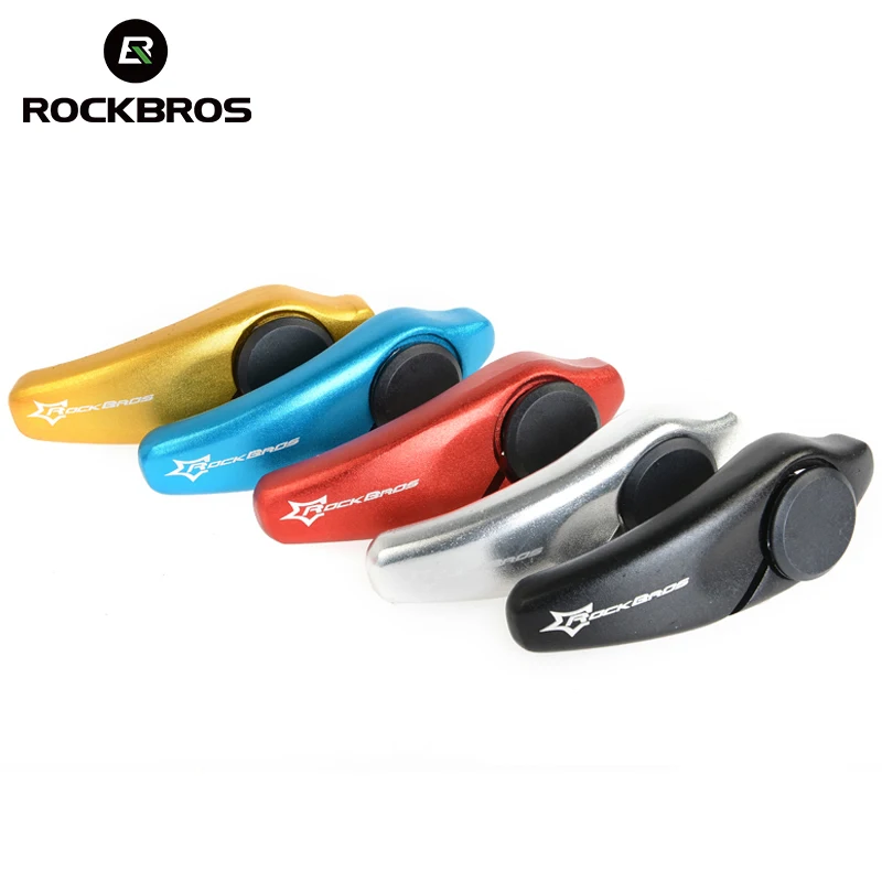

RockBros Aluminum Cycling Bike Grips MTB Mountain Bike Bar Ends Bicycle Barend Barends Handlebar Grips Cycling Parts 5 colors