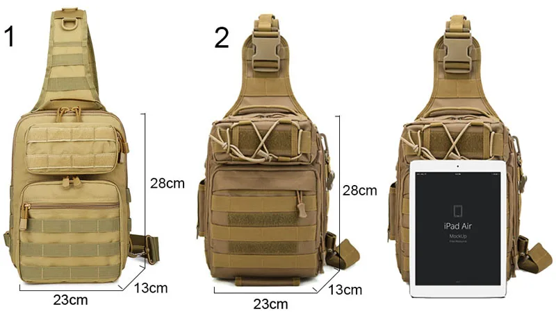 Bolsa de Peito Militar do Exército Cinto Tático Sling Bolsas Mochila Molle Caça Mochilas Ombro Acampamento Pesca Xa663wa 3 mochila militar do exército molle caça mochilas