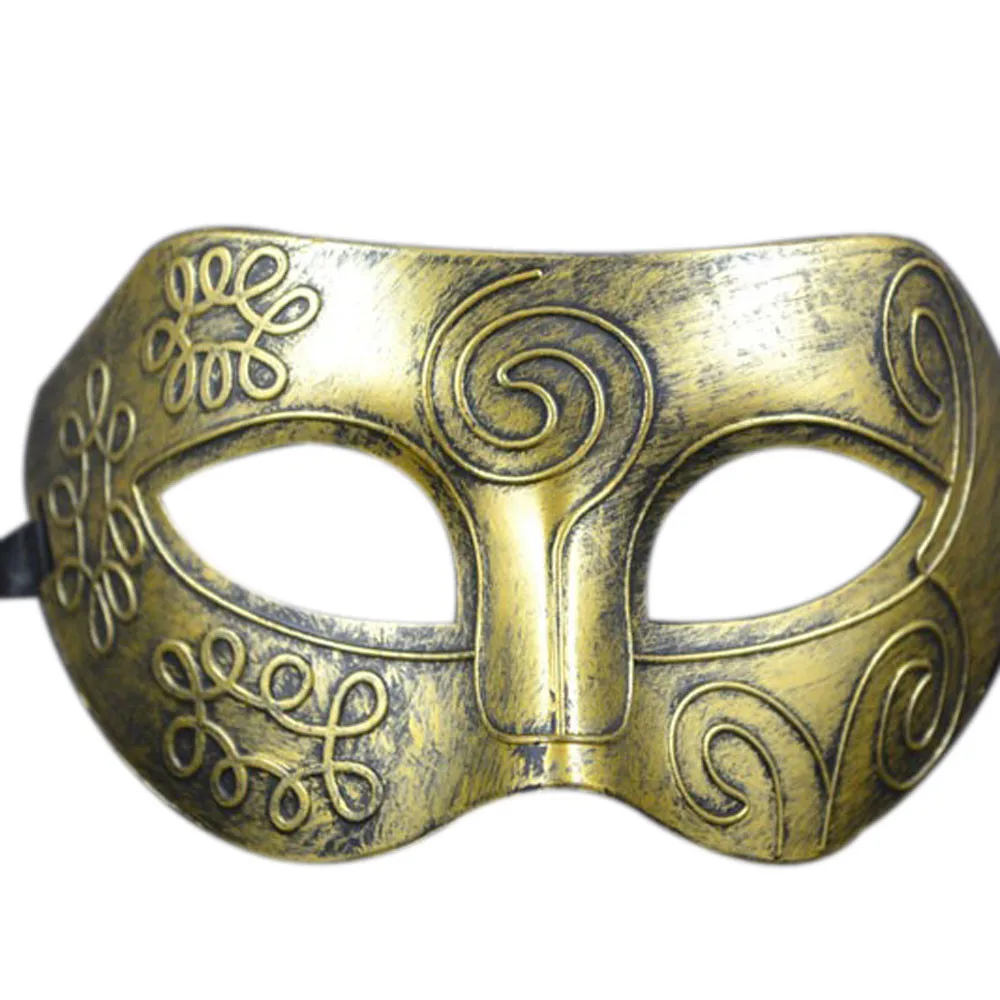 

2017 Hot Retro Print Venetian Halloween Masks Masquerade Holiday Fancy Party Face Mask Holiday Decoration Props Cosplay Costume